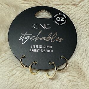 Icing Silver Earrings